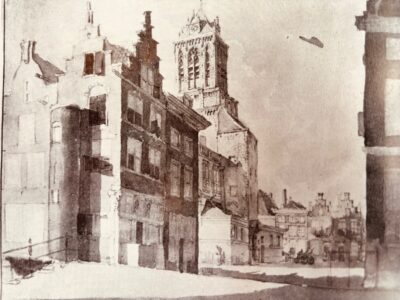 Drawing of A. Oltmans dated 1832, depicting the situation at that time (before the 'renovations' of the late 19th century).