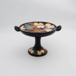Pedestal Bowl With Handles, decor ‘Rosario’ , Regina, Gouda - Image 8